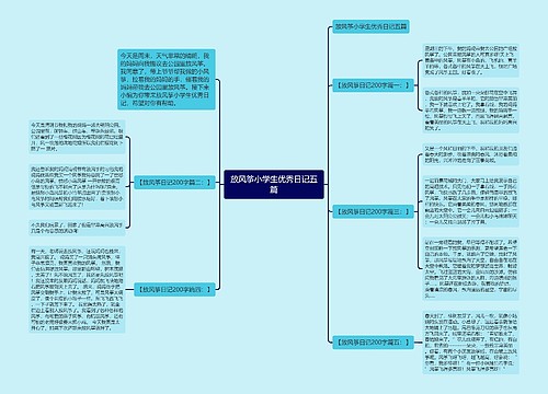 放风筝小学生优秀日记五篇