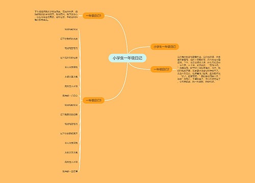 小学生一年级日记