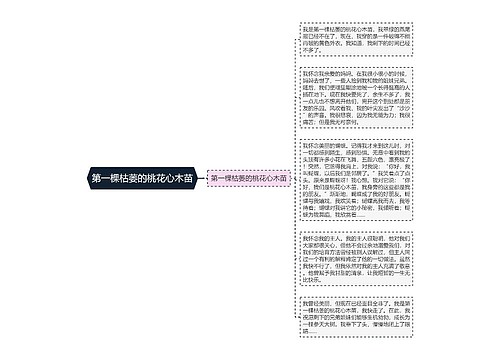 第一棵枯萎的桃花心木苗 第一棵枯萎的桃花心木苗