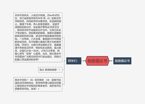 助困倡议书