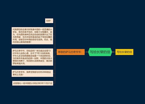 写给长辈的信 写给长辈的信