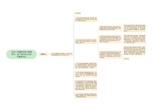 2020二级建造师施工管理预习：施工组织设计内容和编制方法