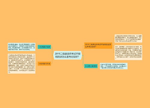 2019二级建造师考试不报班的话怎么备考比较好？