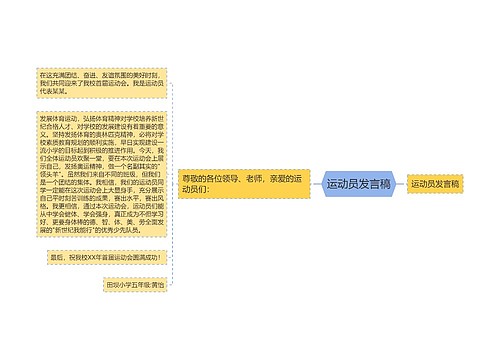 运动员发言稿