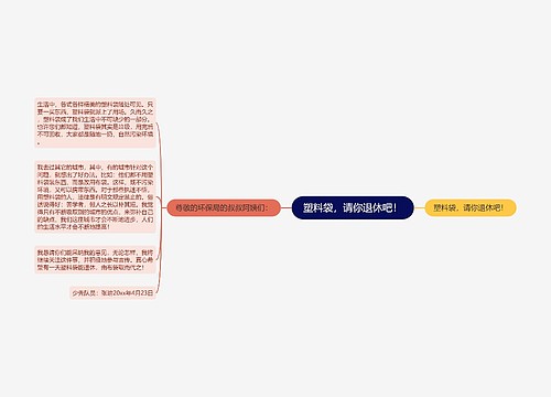 塑料袋，请你退休吧！