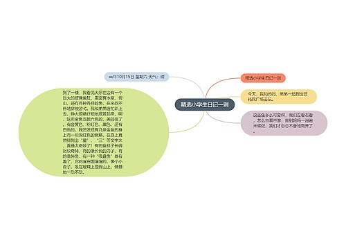 精选小学生日记一则