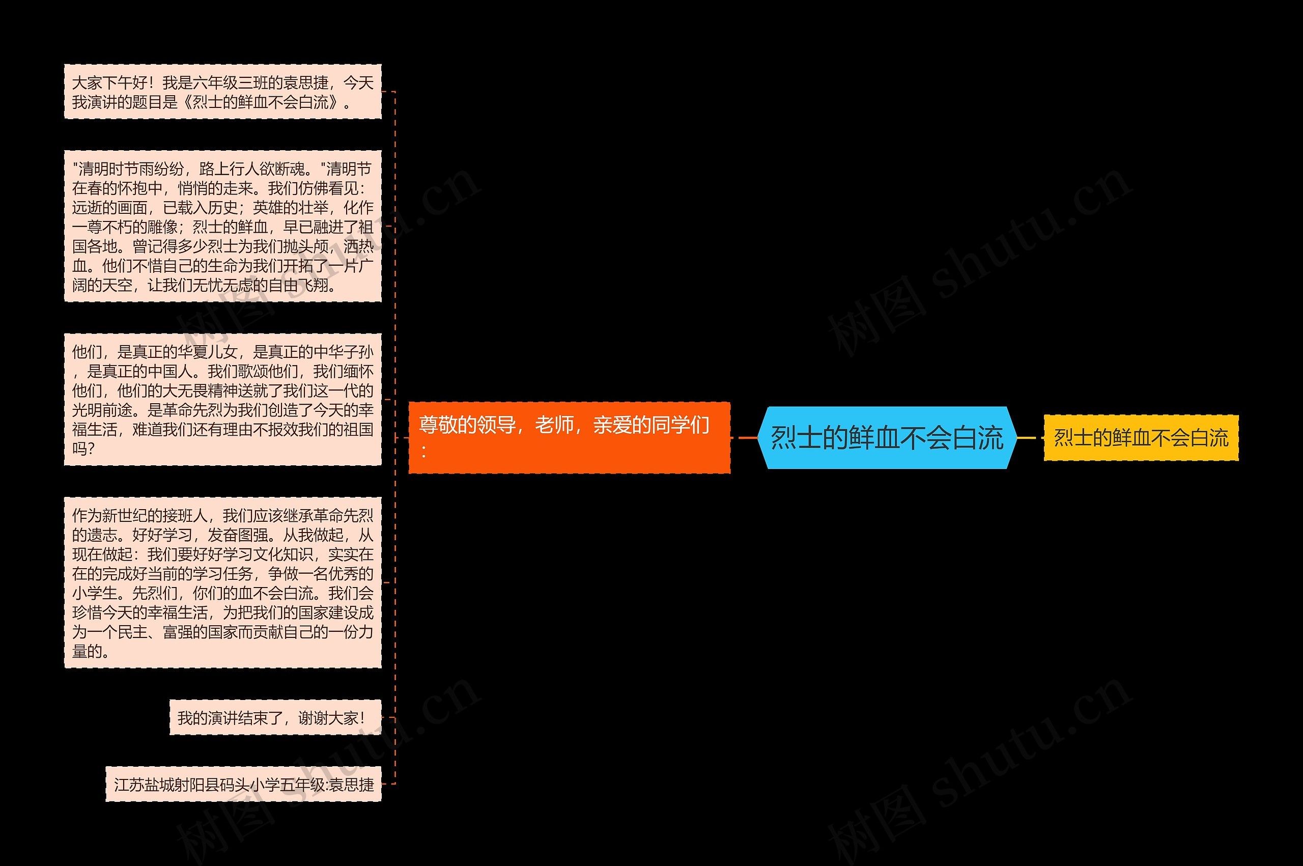 烈士的鲜血不会白流