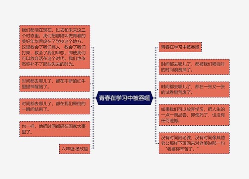 青春在学习中被吞噬