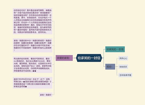 给家驹的一封信