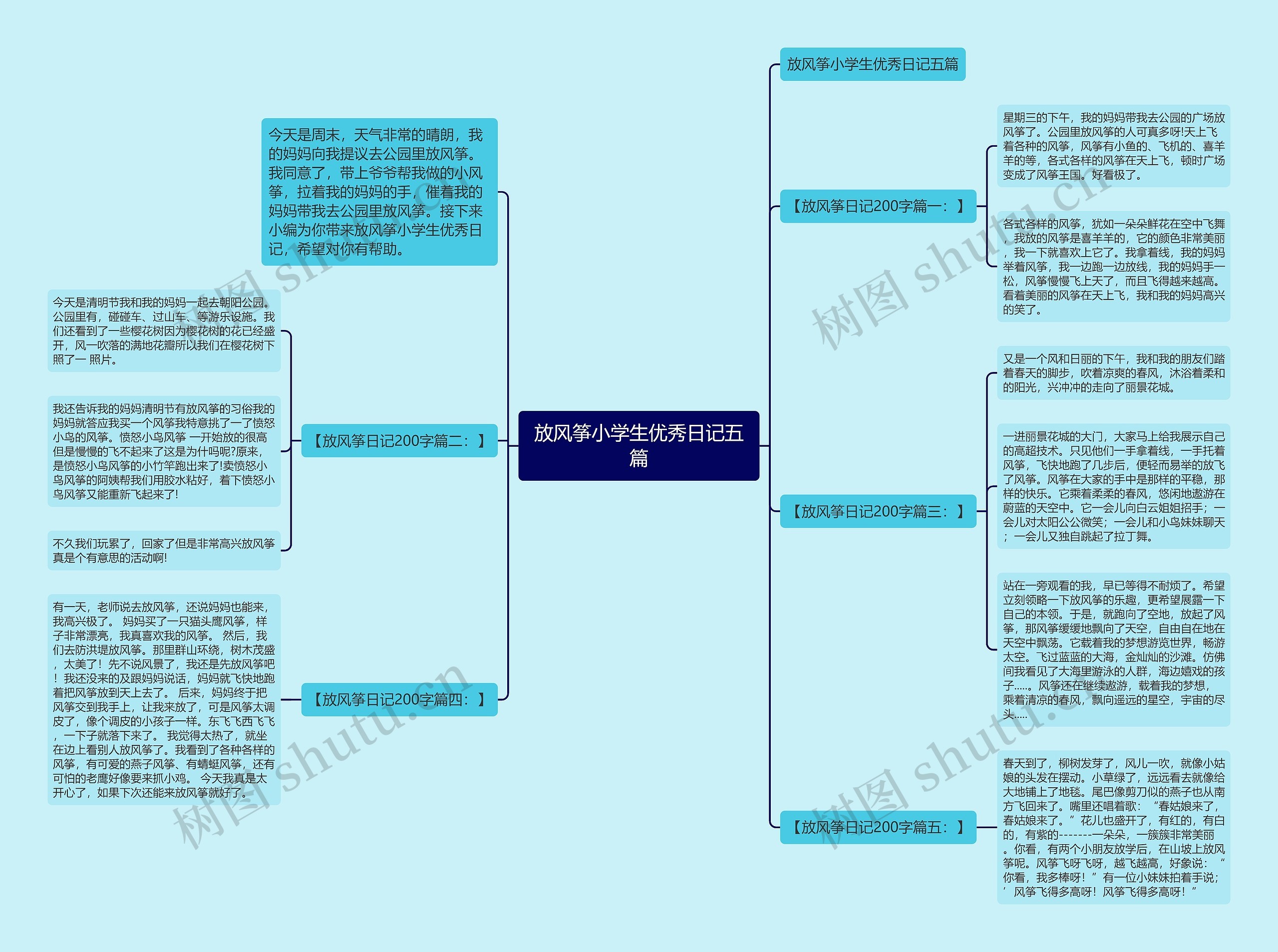 放风筝小学生优秀日记五篇