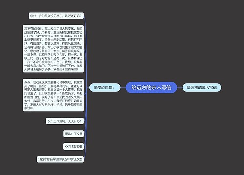 给远方的亲人写信