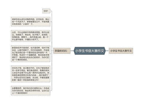 小学生书信大赛作文