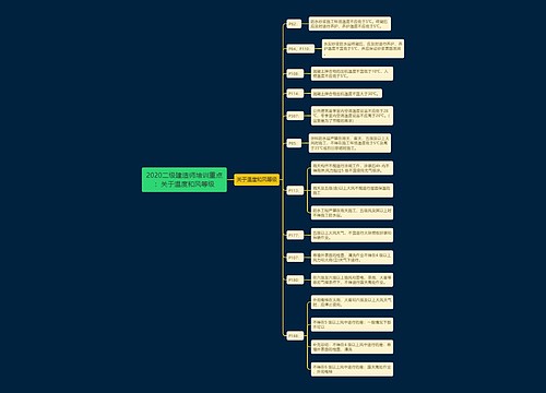 2020二级建造师培训重点：关于温度和风等级