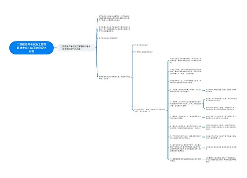 二级建造师考试施工管理教材考点：施工组织设计内容