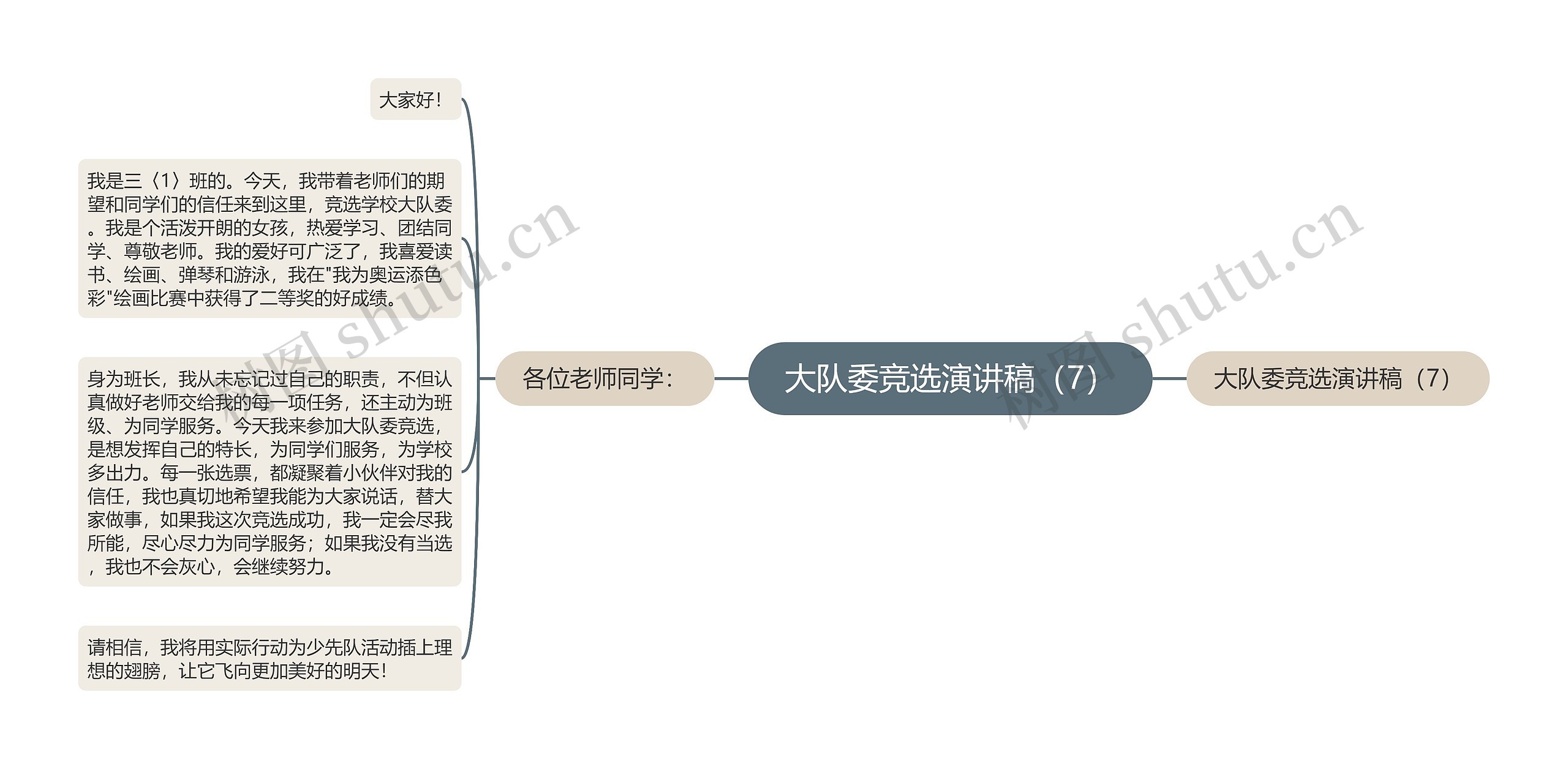 大队委竞选演讲稿（7）