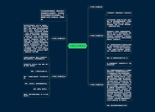 小学生三年级日记