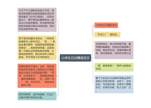 小学生日记精选范文