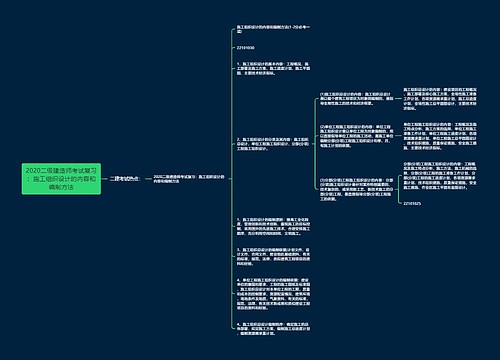 2020二级建造师考试复习：施工组织设计的内容和编制方法