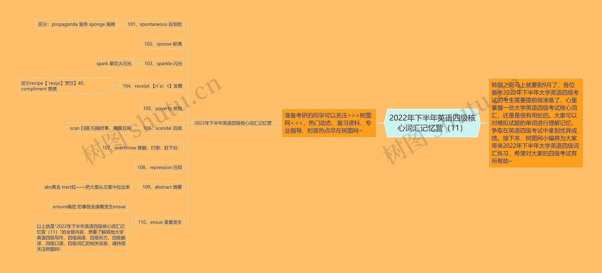 2022年下半年英语四级核心词汇记忆营（11）