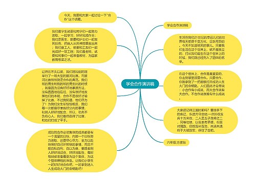 学会合作演讲稿