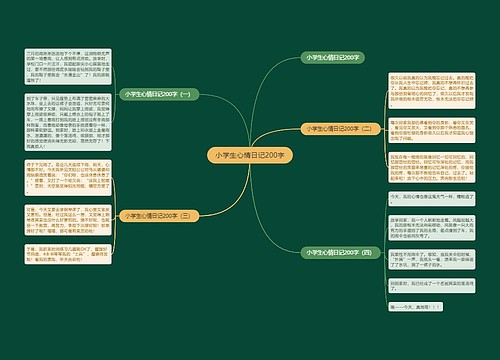 小学生心情日记200字