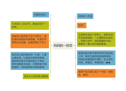 妈妈的一封信