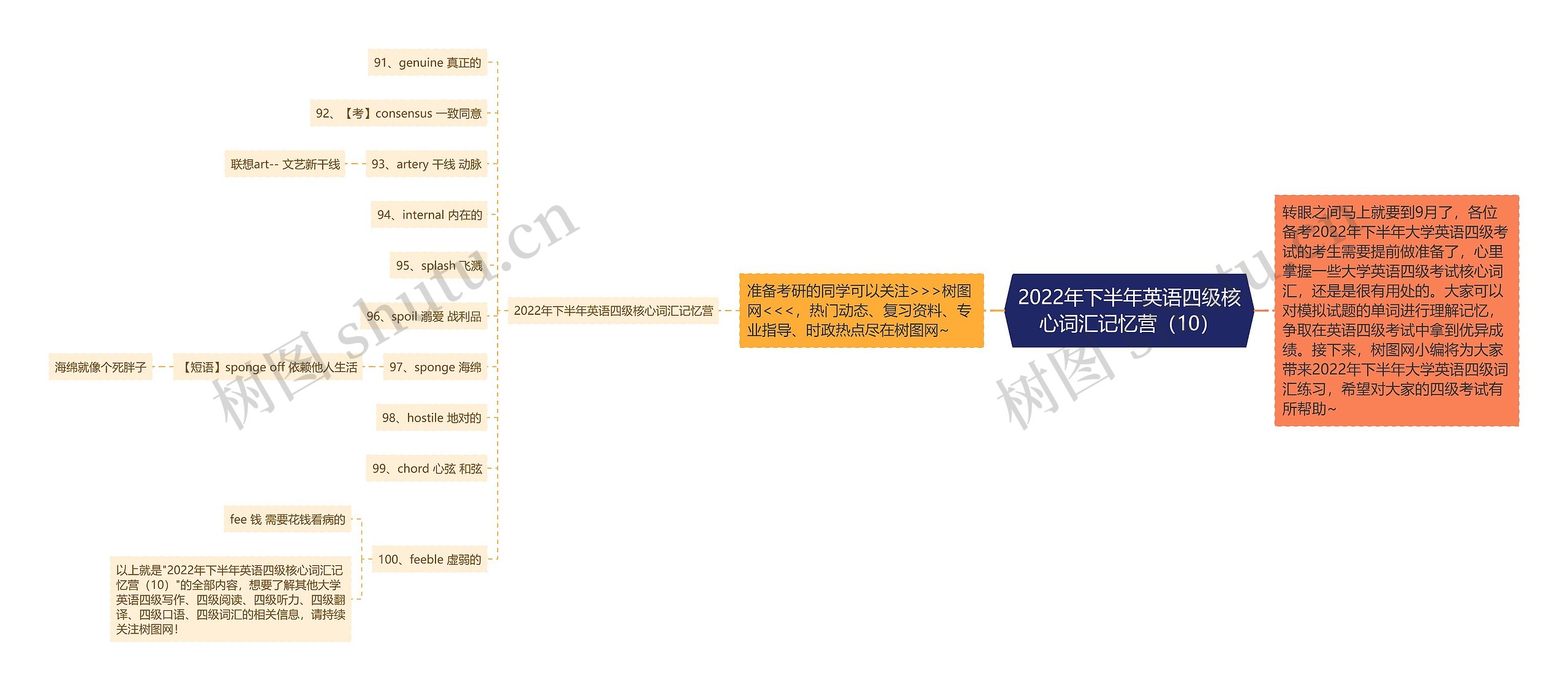 2022年下半年英语四级核心词汇记忆营（10）