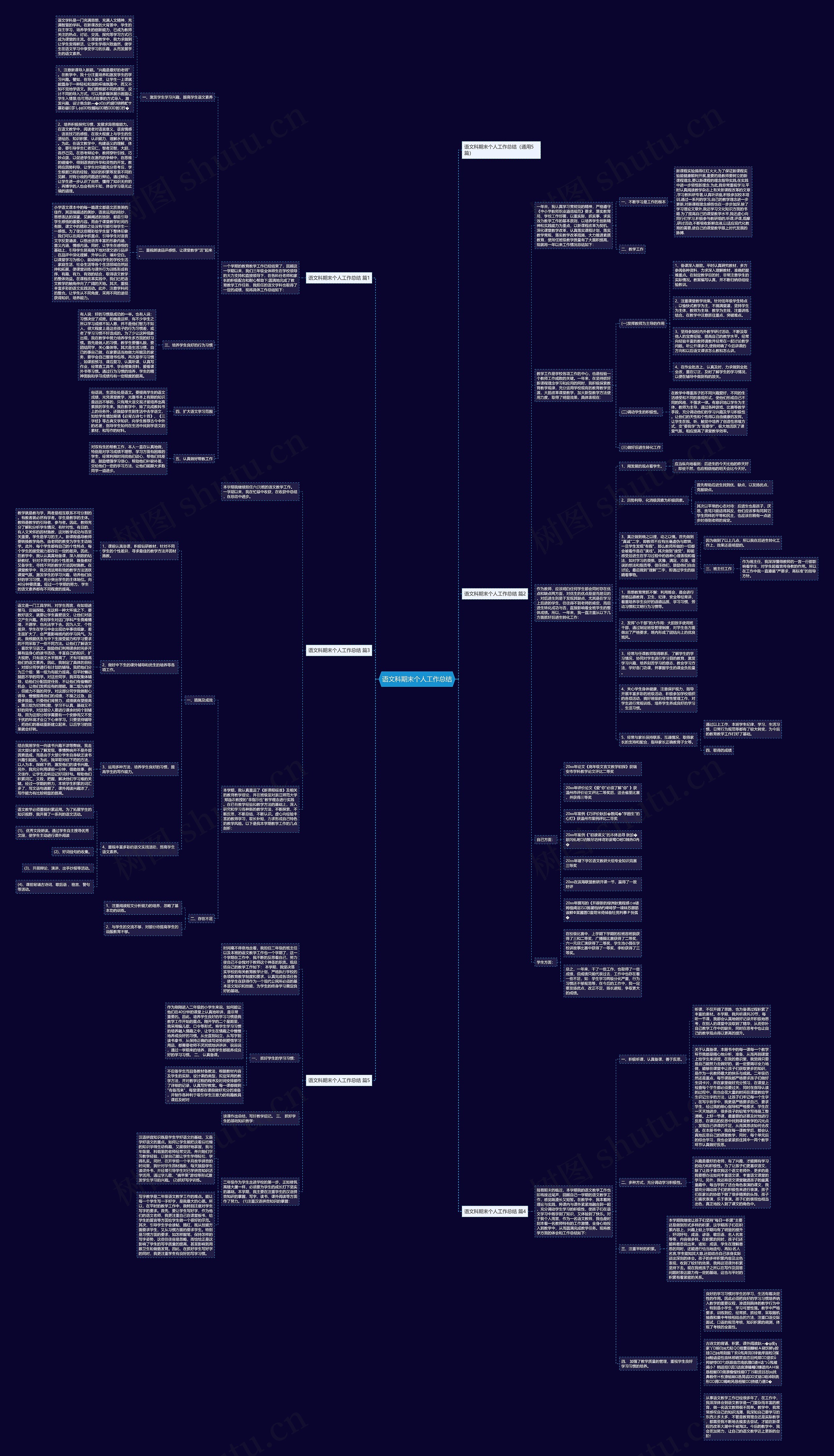 语文科期末个人工作总结 语文科期末个人工作总结