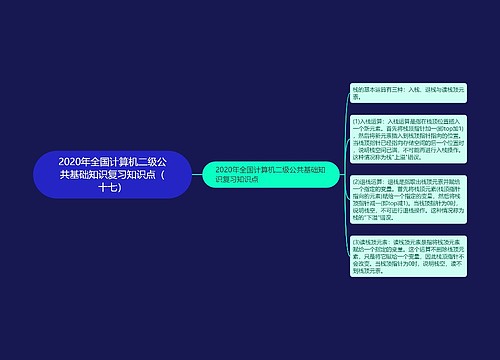 2020年全国计算机二级公共基础知识复习知识点（十七）