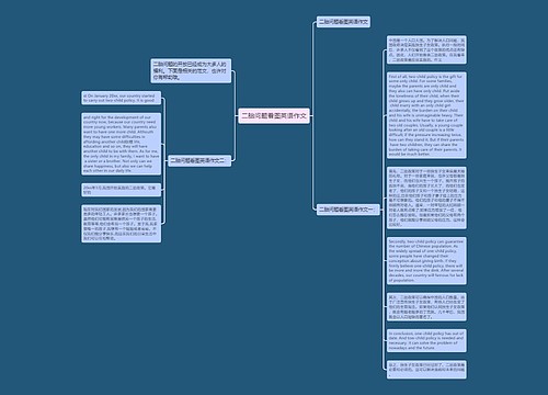 二胎问题看图英语作文