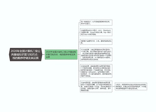 2020年全国计算机二级公共基础知识复习知识点：栈的顺序存储及其运算