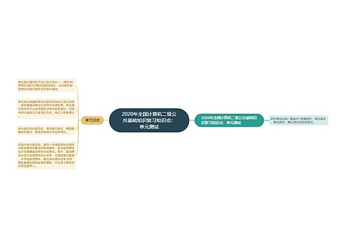 2020年全国计算机二级公共基础知识复习知识点：单元测试