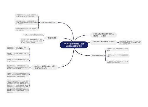 2019年全国计算机二级考试Office问题解答二