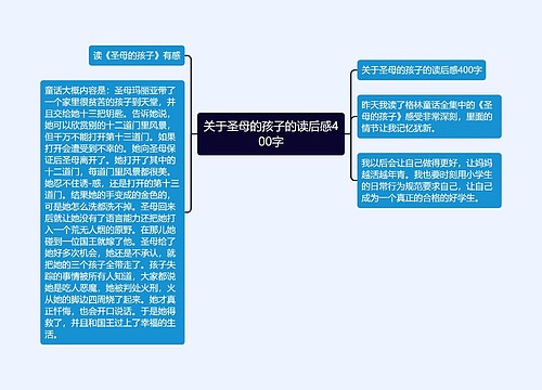 关于圣母的孩子的读后感400字