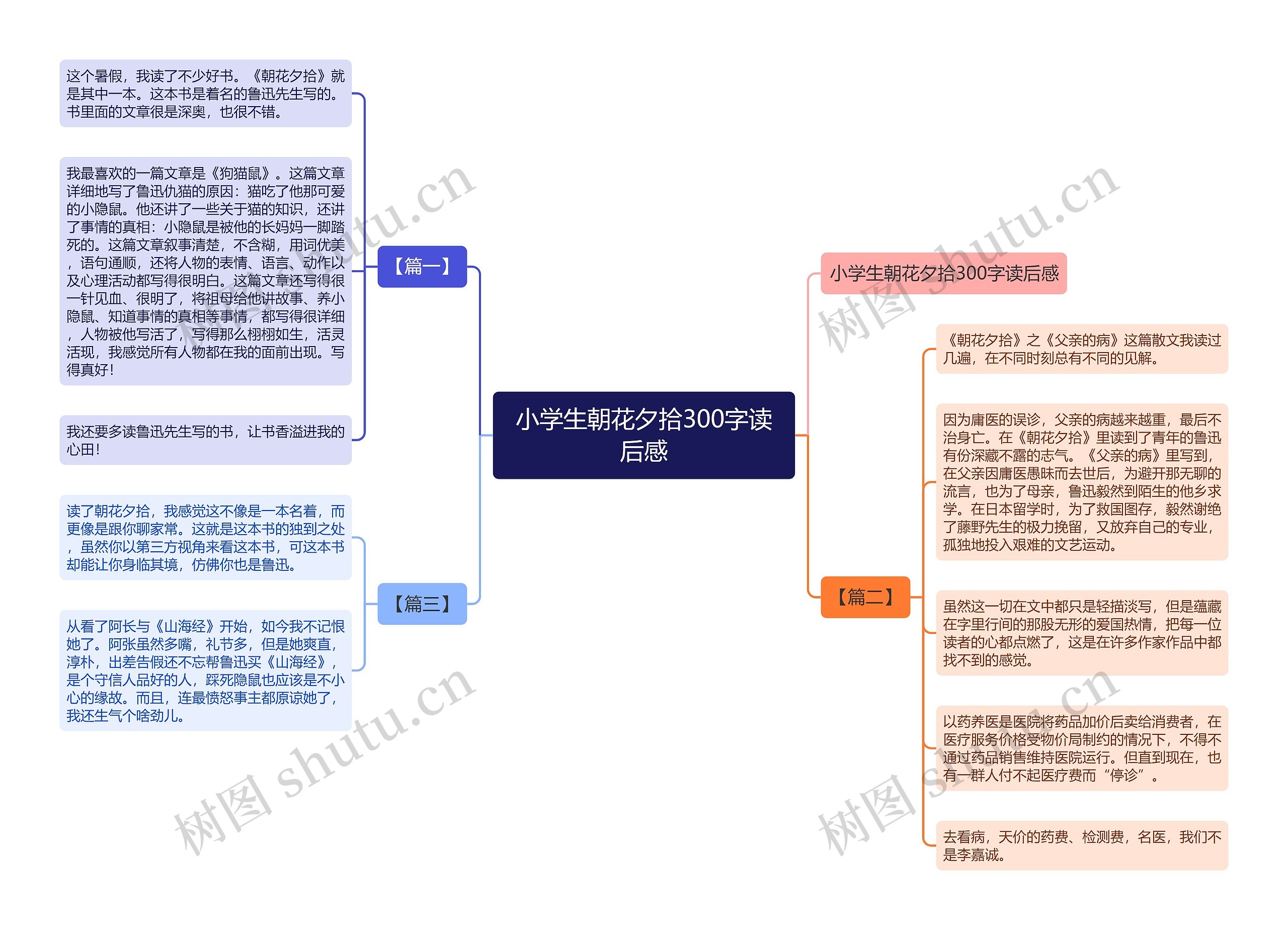 小学生朝花夕拾300字读后感