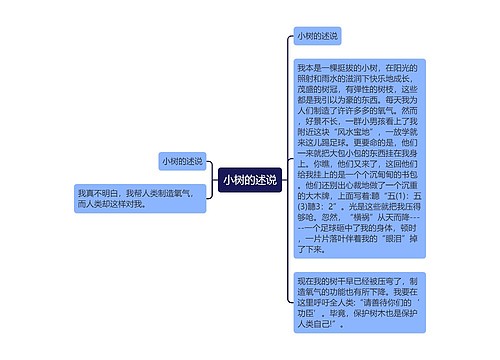 小树的述说 小树的述说