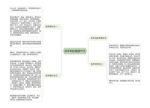 洗手帕的看图作文