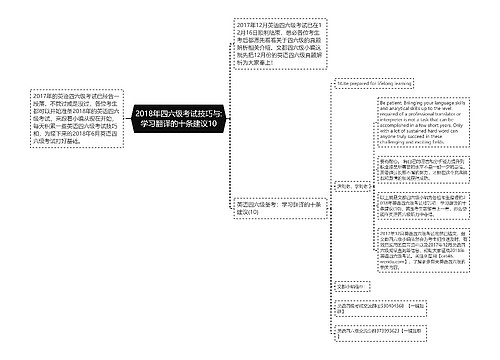 2018年四六级考试技巧与:学习翻译的十条建议10