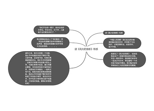 读《高大的身影》有感