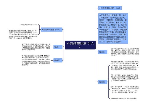 小学生看奥运比赛（十六）