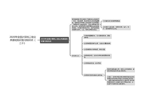 2020年全国计算机二级公共基础知识复习知识点（二十）