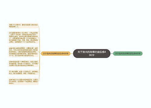 关于渔夫的故事的读后感400字