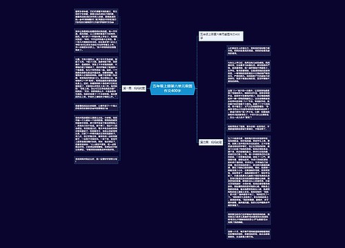 五年级上册第六单元看图作文400字