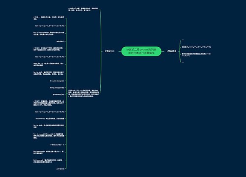 计算机二级python对列表中的元素进行去重操作