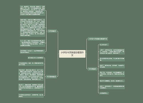 小学生今天我值日看图作文