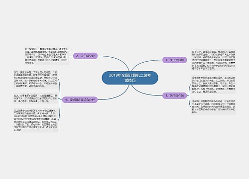 2019年全国计算机二级考试技巧