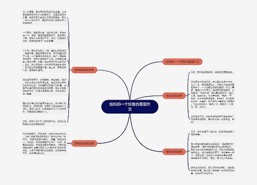 给妈妈一个惊喜的看图作文