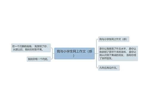 我与小学生网上作文（感）