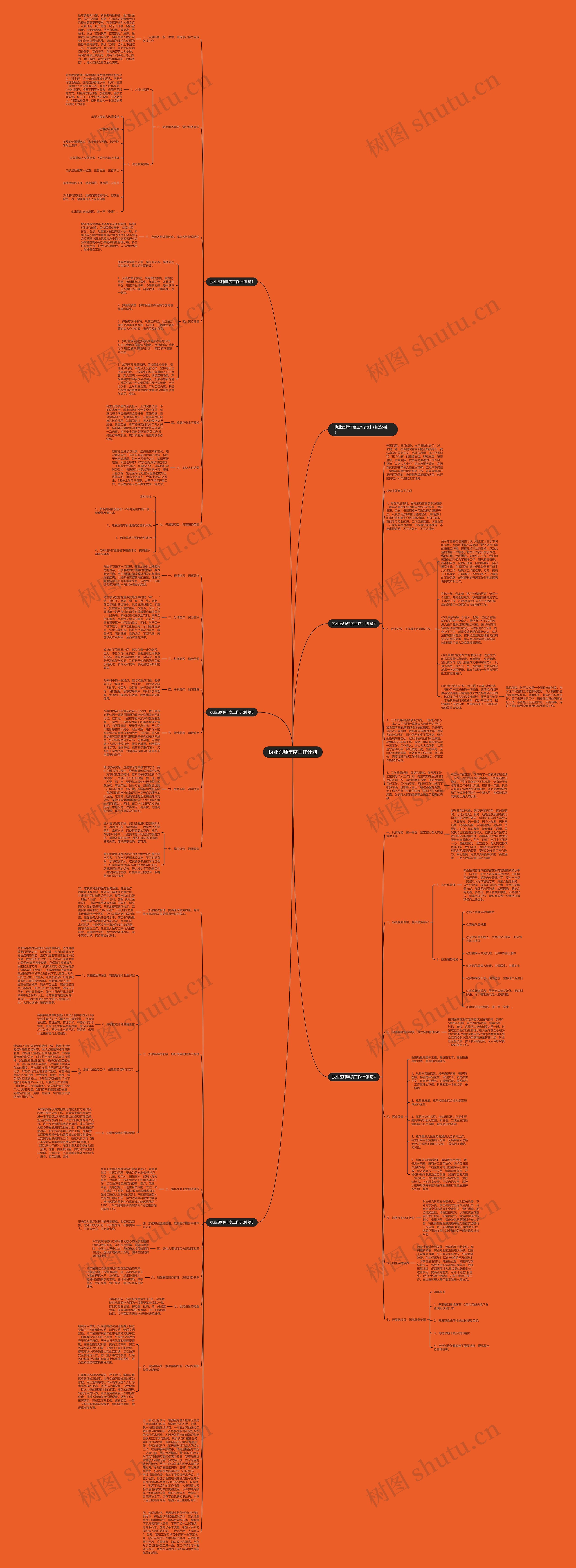 执业医师年度工作计划思维导图