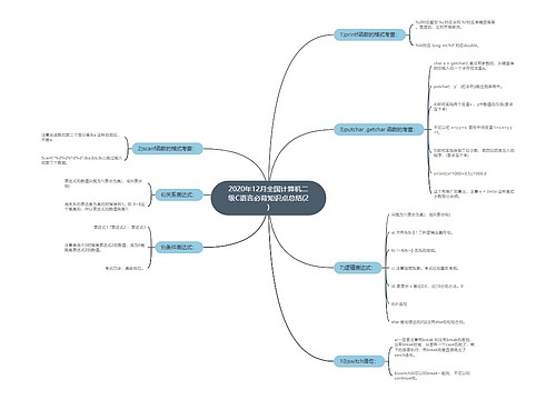 2020年12月全国计算机二级C语言必背知识点总结(2)